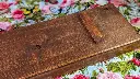 Rustic Long Table Tray Pine Red Mahogany bottom detail 3.webp