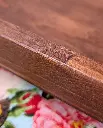Rustic Long Table Tray Pine Red Mahogany side detail 3.webp