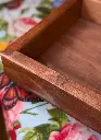 Rustic Long Table Tray Pine Red Mahogany corner detail 3.webp