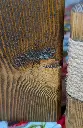 Tealight candle pillar set Pine and Jute Espresso detail 1.webp