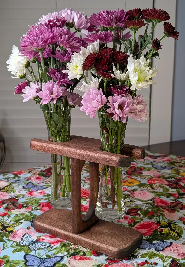 Two of a Kind Sabrina Dual Vase Holder 